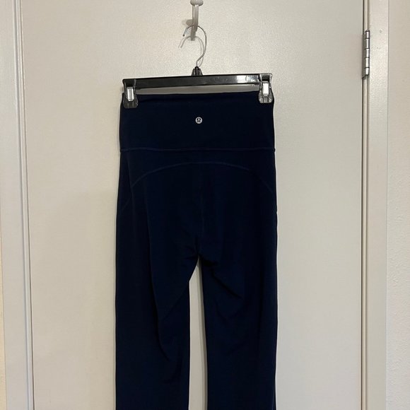 Lululemon High Rise Groove Flared Pants Nulu True Navy 4 - Picture 7 of 9
